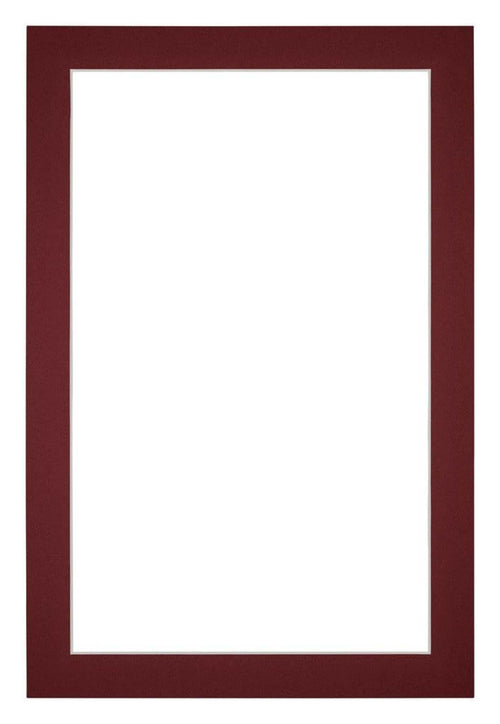 Passe Partout 20x30cm Carton Wine Red Edge 3cm Straight Front | Yourdecoration.com