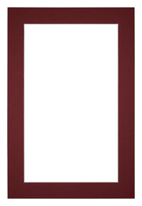 Passe Partout 20x30cm Carton Wine Red Edge 4cm Straight Front | Yourdecoration.com