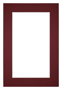Passe Partout 20x30cm Carton Wine Red Edge 5cm Straight Front | Yourdecoration.com