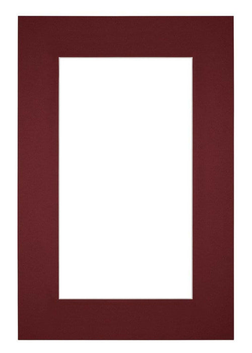 Passe Partout 20x30cm Carton Wine Red Edge 6cm Straight Front | Yourdecoration.com