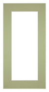 Passe Partout 20x40cm Carton Mint Green Edge 6cm Straight Front | Yourdecoration.com