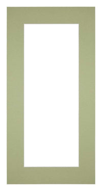Passe Partout 20x40cm Carton Mint Green Edge 6cm Straight Front | Yourdecoration.com