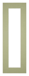 Passe Partout 20x60cm Carton Mint Green Edge 5cm Straight Front | Yourdecoration.com