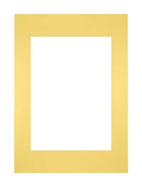 Passe Partout 21x297cm A4/A5 Carton Yellow Edge Straight Front | Yourdecoration.com