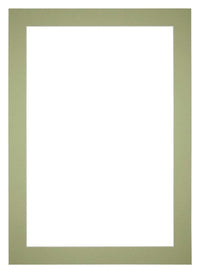 Passe Partout 21x297cm A4 Carton Mint Green Edge 5cm Straight Front | Yourdecoration.com