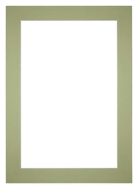 Passe Partout 21x30cm Carton Mint Green Edge 6cm Straight Front | Yourdecoration.com