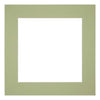 Passe Partout 25x25cm Carton Mint Green Edge 6cm Straight Front | Yourdecoration.com