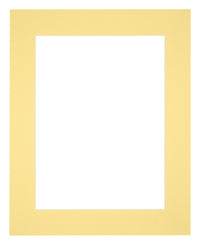 Passe Partout 25x30cm Carton Yellow Edge 6cm Straight Front | Yourdecoration.com