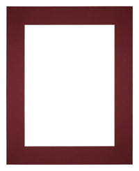 Passe Partout 28x35cm Carton Wine Red Edge 6cm Straight Front | Yourdecoration.com