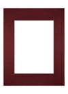 Passe Partout 28x35cm Carton Wine Red Edge Straight Front | Yourdecoration.com