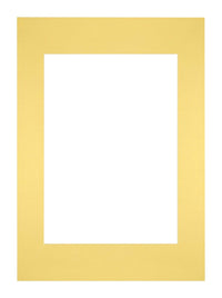 Passe Partout 297x42cm A3/A4 Carton Yellow Edge Straight Front | Yourdecoration.com