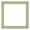 Passe Partout 30x30cm Carton Mint Green Edge 4cm Straight Front | Yourdecoration.com