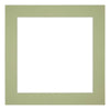 Passe Partout 30x30cm Carton Mint Green Edge 5cm Straight Front | Yourdecoration.com