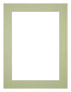 Passe Partout 30x40cm Carton Mint Green Edge 4cm Straight Front | Yourdecoration.com