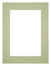 Passe Partout 30x40cm Carton Mint Green Edge 5cm Straight Front | Yourdecoration.com