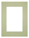 Passe Partout 30x40cm Carton Mint Green Edge 6cm Straight Front | Yourdecoration.com