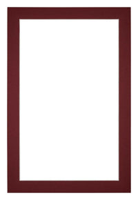 Passe Partout 30x45cm Carton Wine Red Edge 3cm Straight Front | Yourdecoration.com