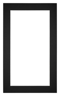 Passe Partout 30x50cm Carton Black Edge 4cm Straight Front | Yourdecoration.com