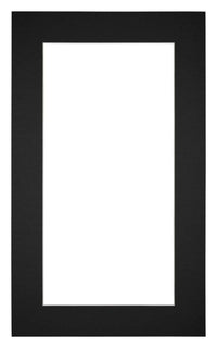 Passe Partout 30x50cm Carton Black Edge 5cm Straight Front | Yourdecoration.com