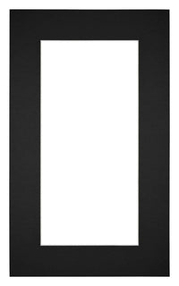 Passe Partout 30x50cm Carton Black Edge 6cm Straight Front | Yourdecoration.com
