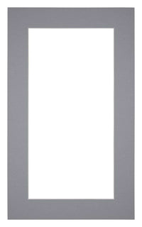 Passe Partout 30x50cm Carton Gray Edge 5cm Straight Front | Yourdecoration.com