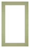 Passe Partout 30x50cm Carton Mint Green Edge 4cm Straight Front | Yourdecoration.com