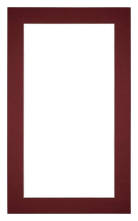 Passe Partout 30x50cm Carton Wine Red Edge 4cm Straight Front | Yourdecoration.com