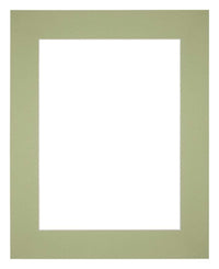 Passe Partout 40x45cm Carton Mint Green Edge 6cm Straight Front | Yourdecoration.com