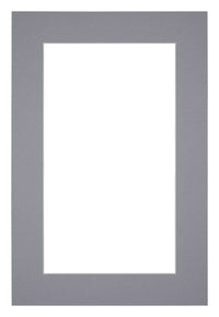 Passe Partout 40x60cm Carton Gray Edge 5cm Straight Front | Yourdecoration.com
