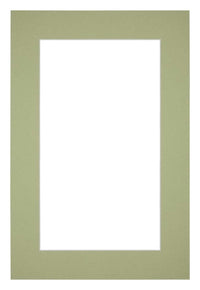 Passe Partout 40x60cm Carton Mint Green Edge 5cm Straight Front | Yourdecoration.com