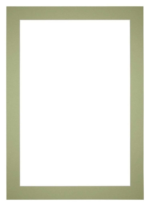 Passe Partout 42x 59-4cm A2 Carton Mint Green Edge 5cm Straight Front | Yourdecoration.com