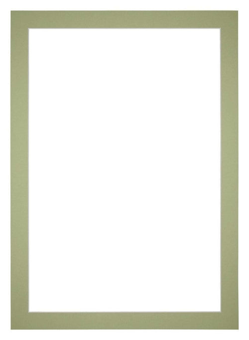 Passe Partout 42x60cm Carton Mint Green Edge 4cm Straight Front | Yourdecoration.com