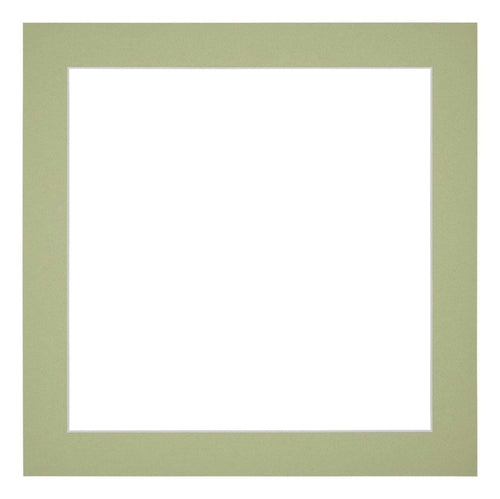 Passe Partout 50x50cm Carton Mint Green Edge 4cm Straight Front | Yourdecoration.com