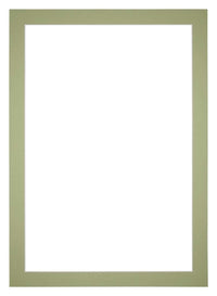 Passe Partout 59-4x84cm A1 Carton Mint Green Edge 4cm Straight Front | Yourdecoration.com