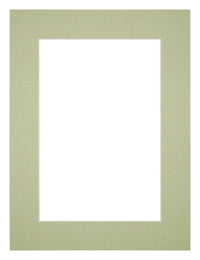 Passe Partout 60x80cm Carton Mint Green Edge 5cm Straight Front | Yourdecoration.com