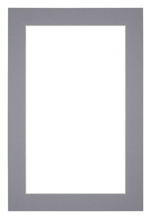 Passe Partout 60x90cm Carton Gray Edge 4cm Straight Front | Yourdecoration.com