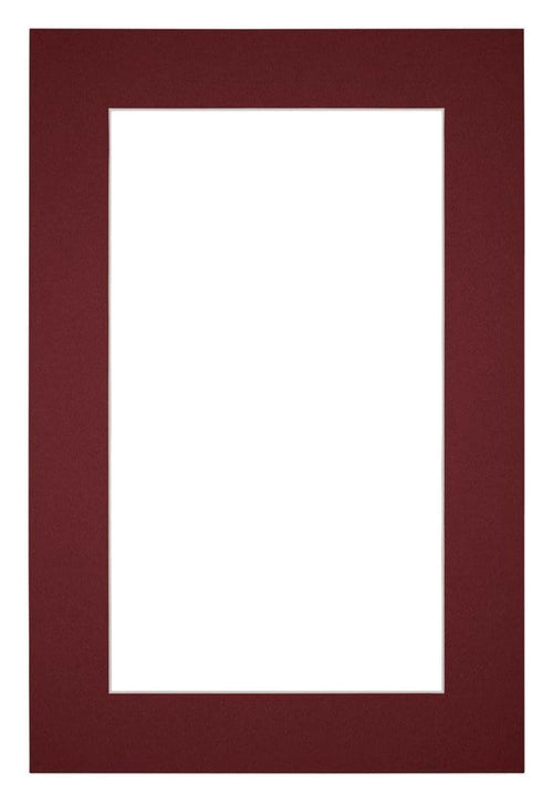 Passe Partout 60x90cm Carton Wine Red Edge 5cm Straight Front | Yourdecoration.com
