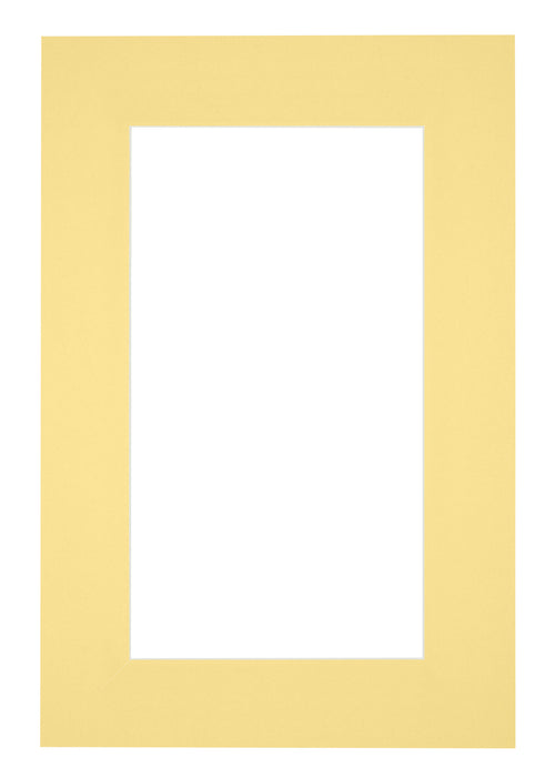 Passe Partout 60x90cm Carton Yellow Edge 6cm Straight Front | Yourdecoration.com