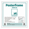 Poster Frame Plastic 40x40cm White High Gloss Front Size | Yourdecoration.com
