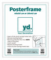 Poster Frame Plastic 40x50cm White High Gloss Front Size | Yourdecoration.com