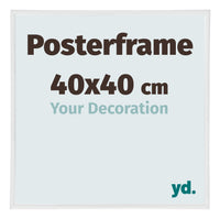 Posterframe 40x40cm White High Gloss Plastic Paris Size | Yourdecoration.com