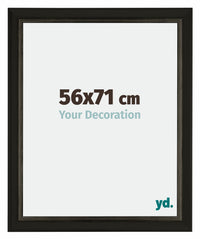 Sheffield Wooden Photo Frame 56x71cm Black Gold Swept Front Size | Yourdecoration.com