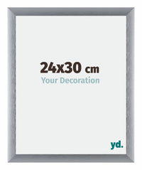 Tucson Aluminium Photo Frame 24x30cm Silver Brushed Front Size | Yourdecoration.com