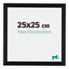Tucson Aluminium Photo Frame 25x25cm Black Brushed Front Size | Yourdecoration.com