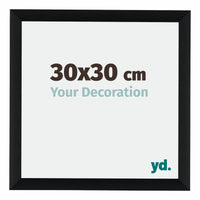 Tucson Aluminium Photo Frame 30x30cm Black Brushed Front Size | Yourdecoration.com