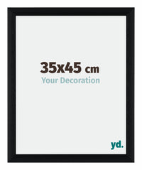 Tucson Aluminium Photo Frame 35x45cm Black Brushed Front Size | Yourdecoration.com