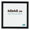 Tucson Aluminium Photo Frame 40x40cm Black Brushed Front Size | Yourdecoration.com
