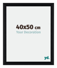 Tucson Aluminium Photo Frame 40x50cm Black Brushed Front Size | Yourdecoration.com