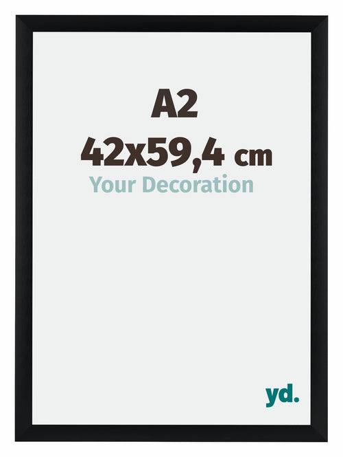 Tucson Aluminium Photo Frame 42x59 4cm A2 Black Brushed Front Size | Yourdecoration.com