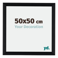Tucson Aluminium Photo Frame 50x50cm Black Brushed Front Size | Yourdecoration.com